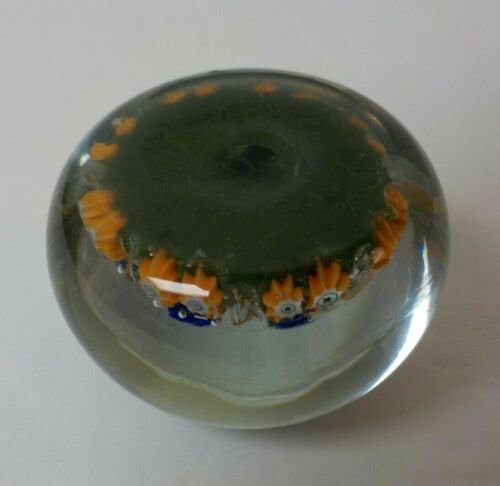 ムラノ　イタリアアートガラス　ペーパーウェイト　花（♯6）