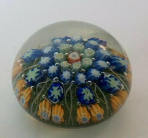 ムラノ　イタリアアートガラス　ペーパーウェイト　花（♯6）