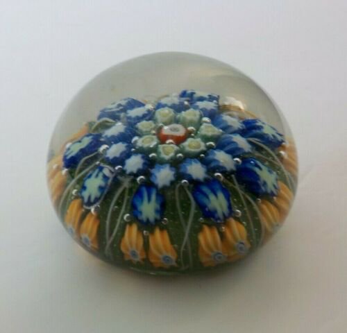 ムラノ　イタリアアートガラス　ペーパーウェイト　花（♯6）