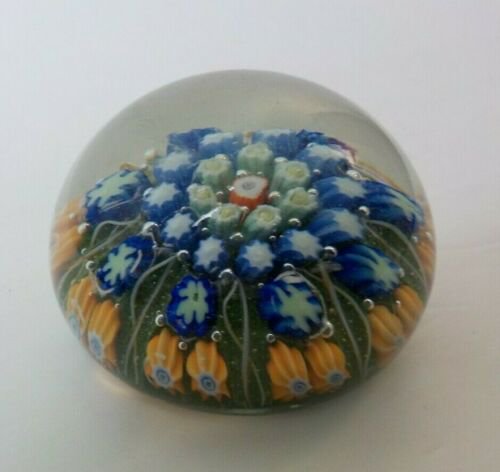 ムラノ　イタリアアートガラス　ペーパーウェイト　花（♯6）