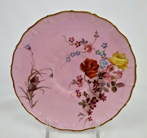 アンティーク　ロイヤルウースター　デミタスカップ　ソーサー　薔薇