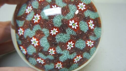 ムラノ ミルフィオリアートガラス　ペーパーウェイト