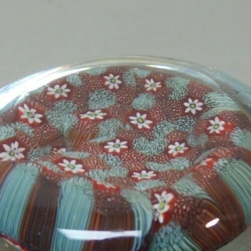 ムラノ ミルフィオリアートガラス　ペーパーウェイト