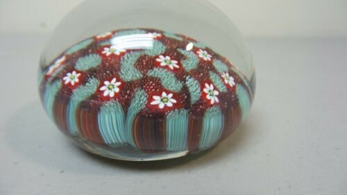 ムラノ ミルフィオリアートガラス　ペーパーウェイト