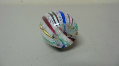 ムラノ ラッティチーノ“リボン”　アートグラス　卵型ペーパーウェイト