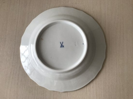 マイセン フラワーブーケ 昆虫 5つ花 デザートプレート２