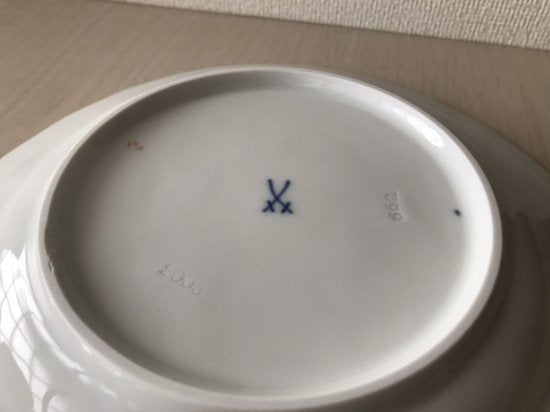 マイセン フラワーブーケ 昆虫 5つ花 デザートプレート2