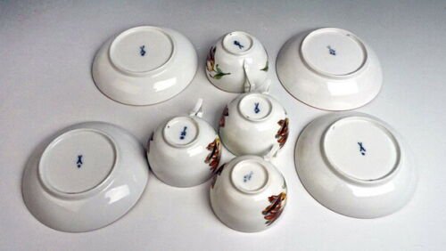 マイセン　コーヒー　ティーセット　マルコリーニ　チューリップデザイン(1774-1814)