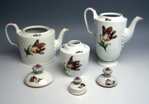 マイセン　コーヒー　ティーセット　マルコリーニ　チューリップデザイン(1774-1814)