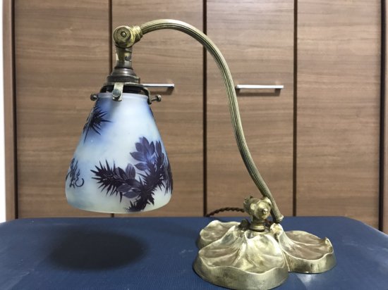 エミールガレ 杉の実のアンティークテーブルランプ