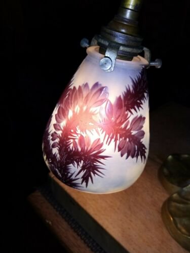 エミールガレ 杉の実のアンティークテーブルランプ