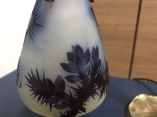 エミールガレ 杉の実のアンティークテーブルランプ