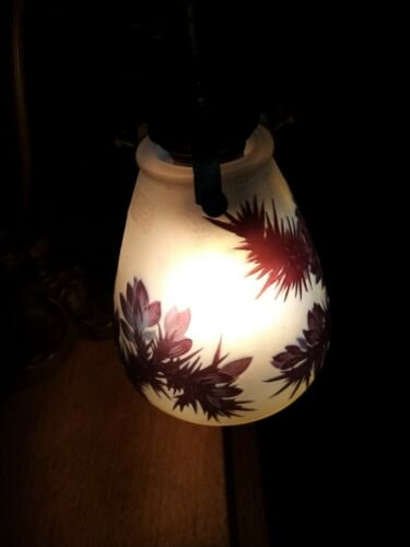 エミールガレ 杉の実のアンティークテーブルランプ