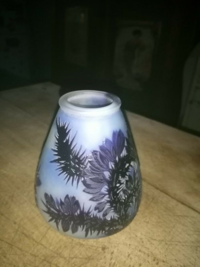 エミールガレ 杉の実のアンティークテーブルランプ