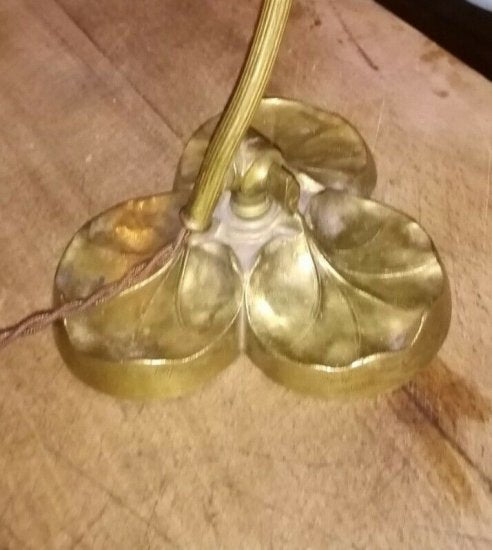 エミールガレ 杉の実のアンティークテーブルランプ