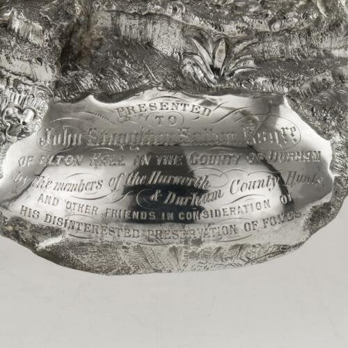 アンティーク　19世紀　ヴィクトリアン　純銀製　燭台　センターピース RHENNELLc.1880