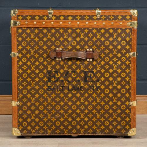 アンティーク 20世紀 ルイ・ヴィトン キューブトランク モノグラムキャンバス パリ 1900年代