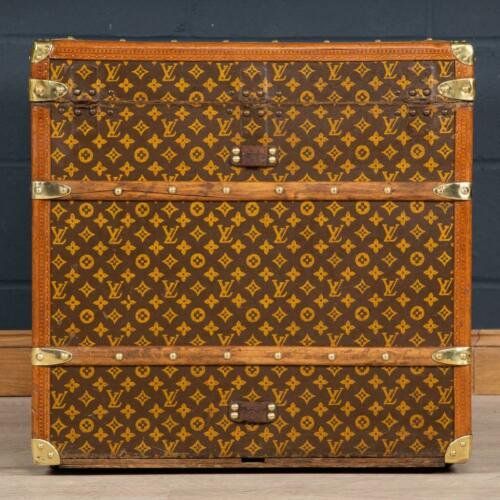 アンティーク 20世紀 ルイ・ヴィトン キューブトランク モノグラムキャンバス パリ 1900年代