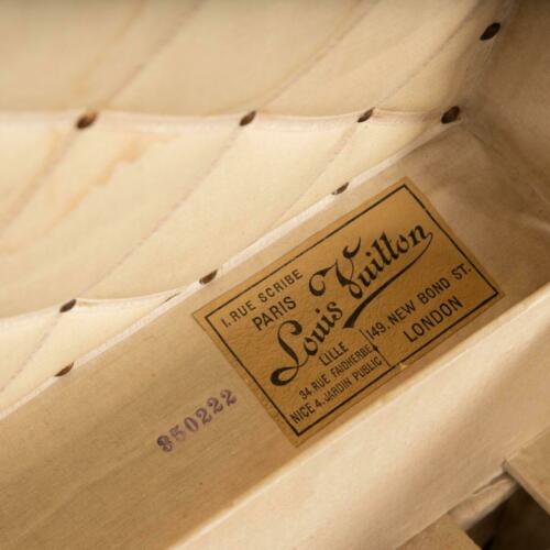 アンティーク 20世紀 ルイ・ヴィトン キューブトランク モノグラムキャンバス パリ 1900年代