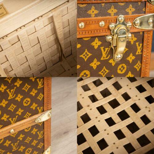 アンティーク 20世紀 ルイ・ヴィトン キューブトランク モノグラムキャンバス パリ 1900年代