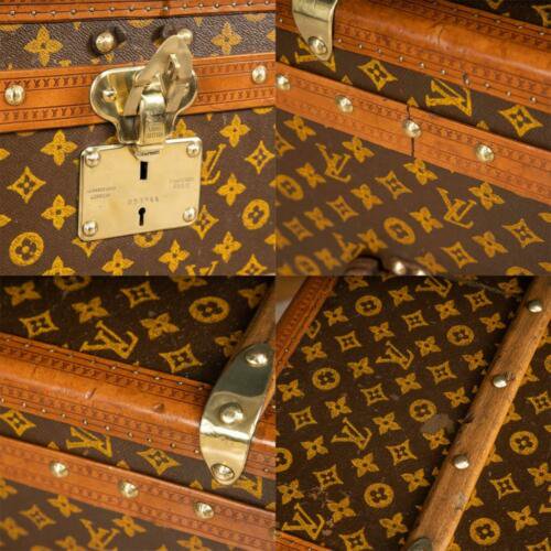 アンティーク 20世紀 ルイ・ヴィトン キューブトランク モノグラムキャンバス パリ 1900年代