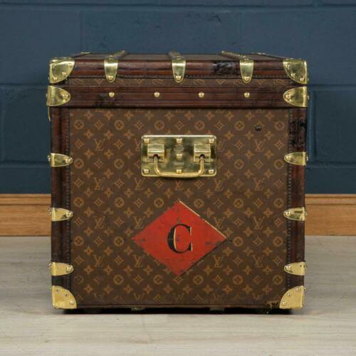 アンティーク 20世紀 ルイ・ヴィトン カリアートランク モノグラムキャンバス パリ 1910年代