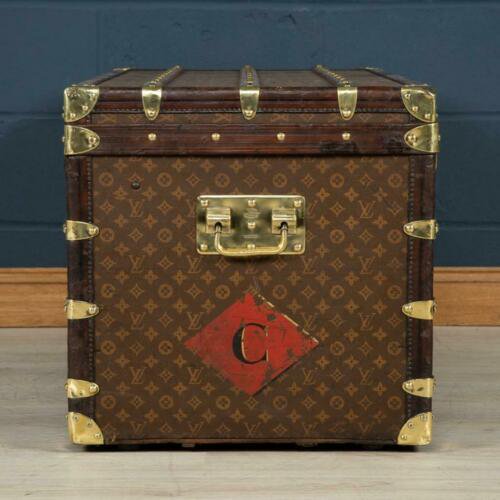 アンティーク 20世紀 ルイ・ヴィトン カリアートランク モノグラムキャンバス パリ 1910年代