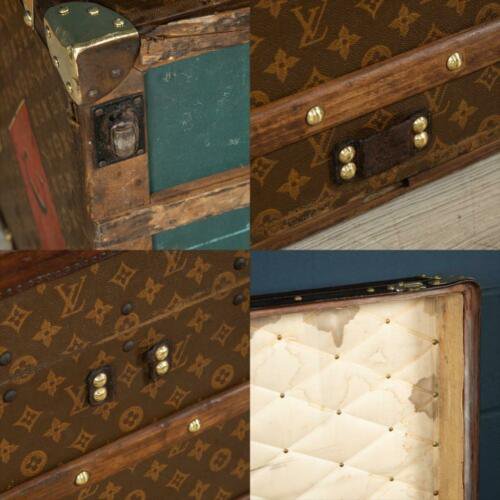 アンティーク 20世紀 ルイ・ヴィトン カリアートランク モノグラムキャンバス パリ 1910年代