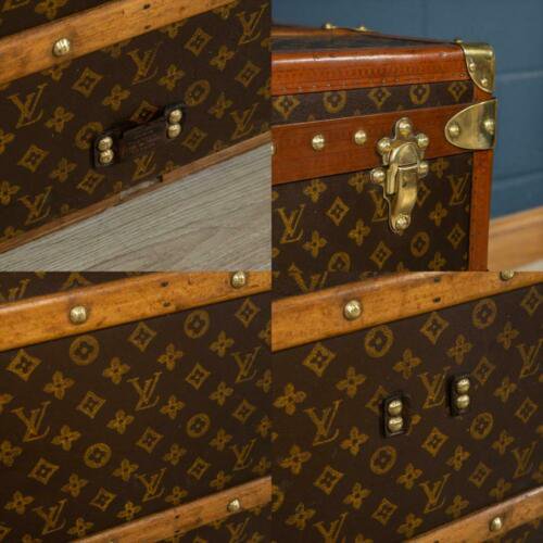 アンティーク 20世紀 ルイ・ヴィトン カリアートランク モノグラムキャンバス パリ 1920年代