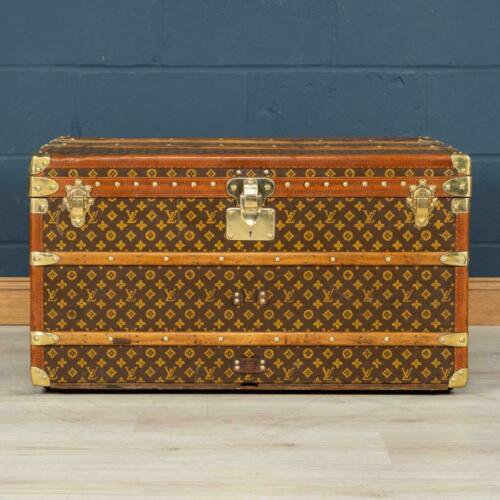 アンティーク 20世紀 ルイ・ヴィトン キャビントランク モノグラムキャンバス パリ 1920年代