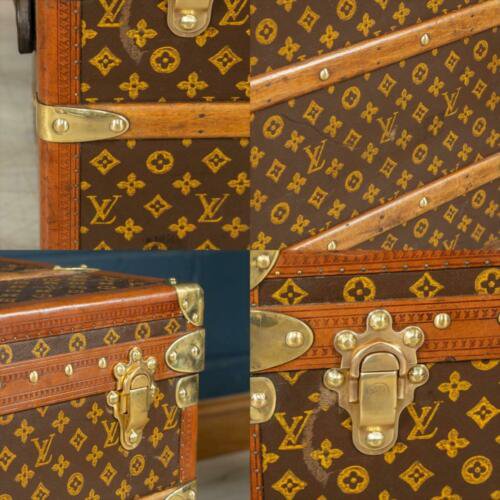 アンティーク 20世紀 ルイ・ヴィトン キャビントランク モノグラムキャンバス パリ 1920年代