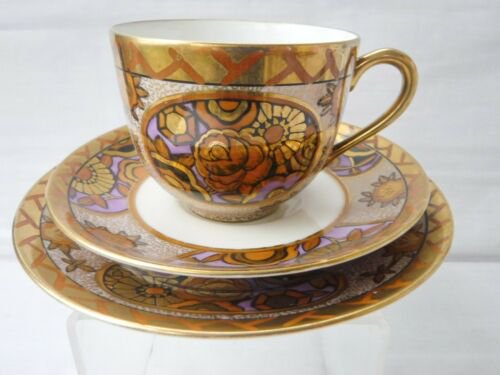 ノリタケ　金彩　アールデコ様式　ティトリオ