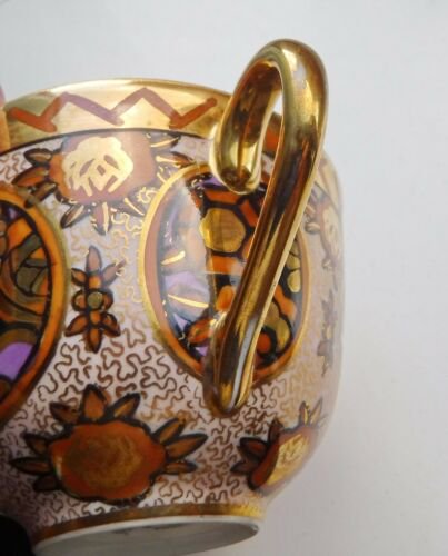 ノリタケ　金彩　アールデコ様式　ティートリオ