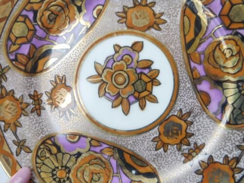 ノリタケ　金彩　アールデコ様式　ティートリオ