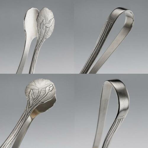 アンティーク20世紀　日本製銀無垢5ピースティセット　サムライ商会　c.1900