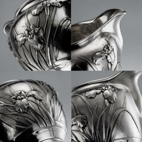 アンティーク20世紀　日本製銀無垢5ピースティセット　サムライ商会　c.1900