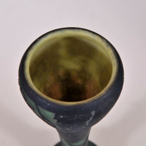 アールヌーボー　ドーム兄弟　酸エッチング　花瓶 c1900