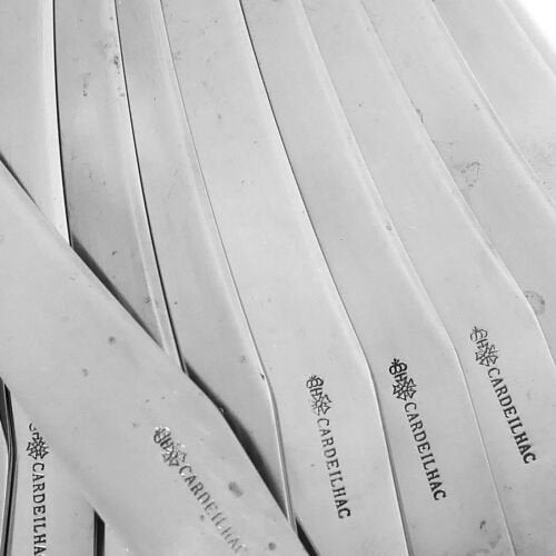 カルディヤック名作フランススターリングシルバーエボニーナイフセット12本　ルネッサンス調