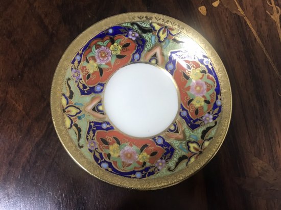 ２客とも売り切れました。オールドノリタケ シノワズリ文様のデミタスカップ＆ソーサー