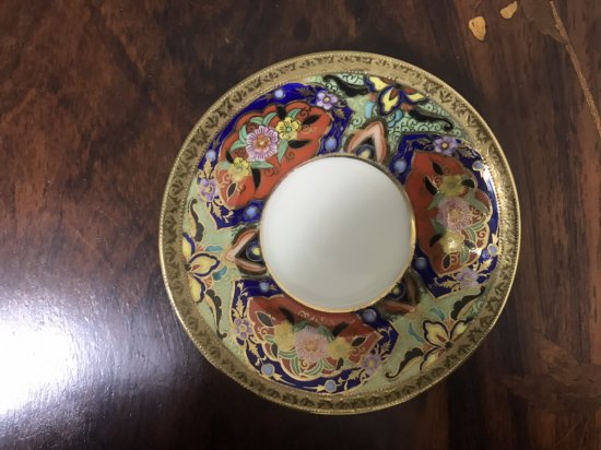 ２客とも売り切れました。オールドノリタケ シノワズリ文様のデミタスカップ＆ソーサー