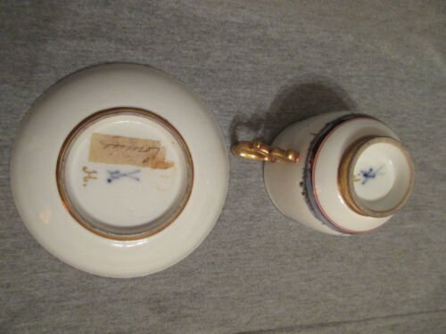 マイセン　磁器　風景画　カップ＆ソーサー　1700年代