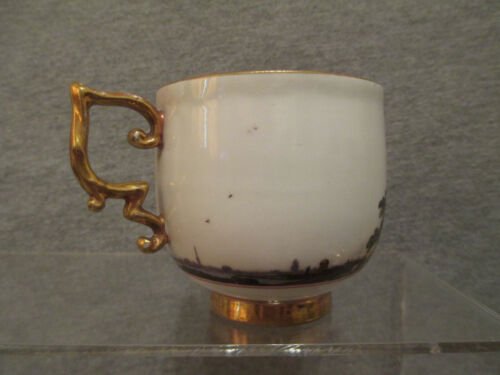 マイセン　磁器　風景画　カップ＆ソーサー　1700年代