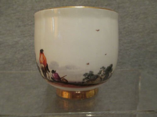 マイセン　磁器　風景画　カップ＆ソーサー　1700年代