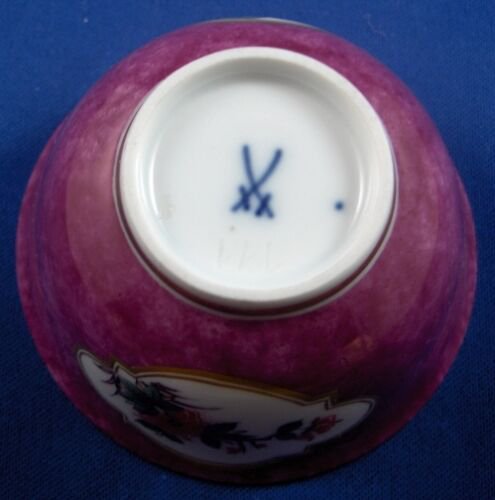 ヴィンテージ　マイセン　磁器　カキエモン　紫背景　カップ＆ソーサー