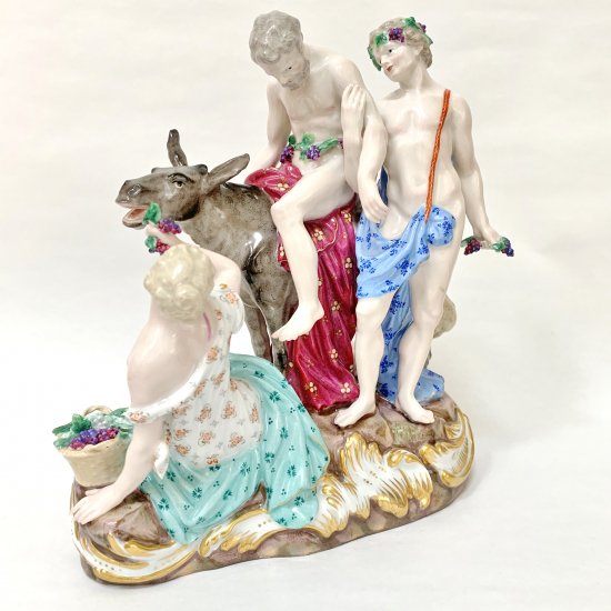 マイセン フィギュリン 神話 大型 人形 モデル2724 1851年 「ろばのサイレーン」