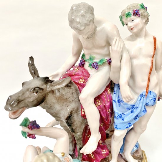 マイセン フィギュリン 神話 大型 人形 モデル2724 1851年 「ろばのサイレーン」