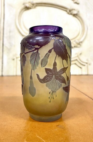 エミールガレ　フクシアの花　花瓶のミニチュアール