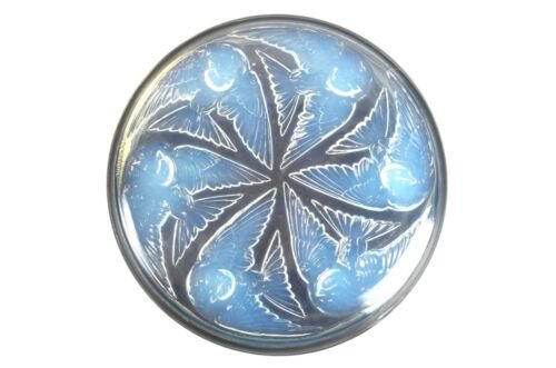 ルネ・ラリック　ステンドガラスの蓋付きボックス　Mensanges