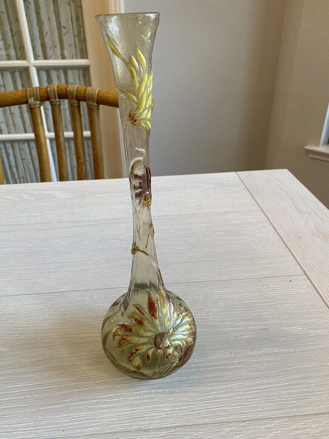 エミールガレ　初期作品　ダリアの花の花瓶