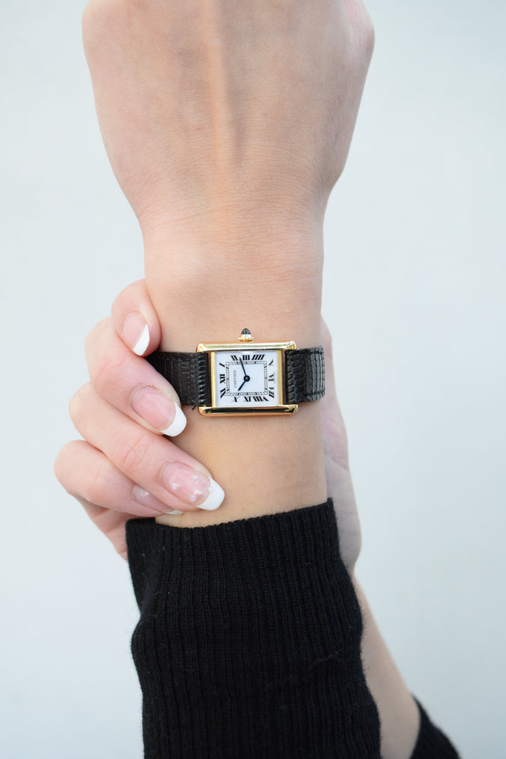 1970年代　タンクルイカルティエ　18Kゴールド　レディースSMサイズ